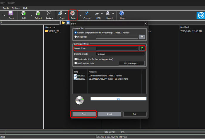 isoto dvd in Poweriso