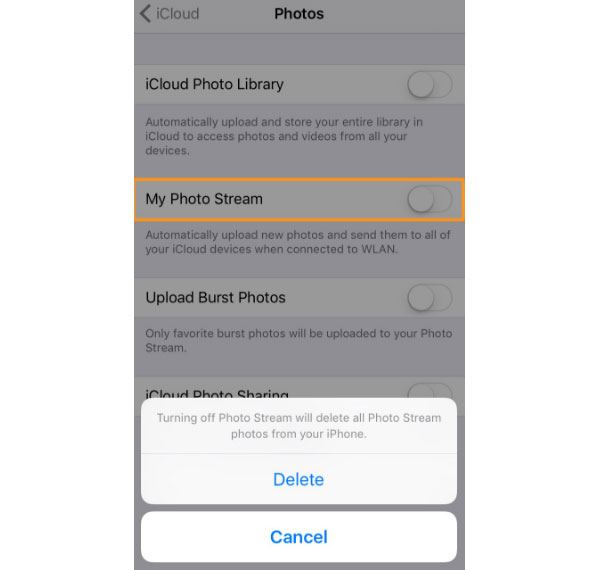 Delete Photos With Photo Stream