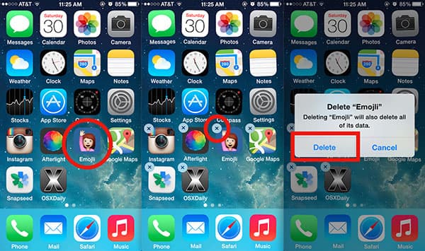 Delete Offending APPs