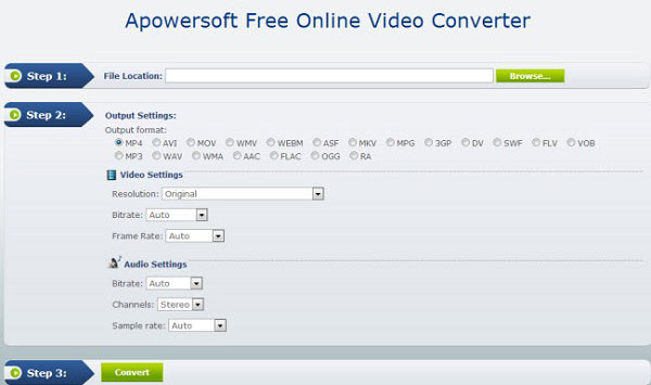 Apowersoft Free Online Video Converter