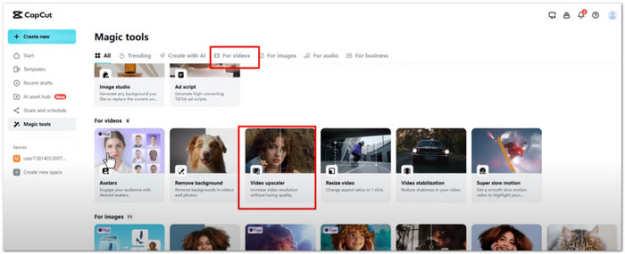 Capcut AI Video Upscaler